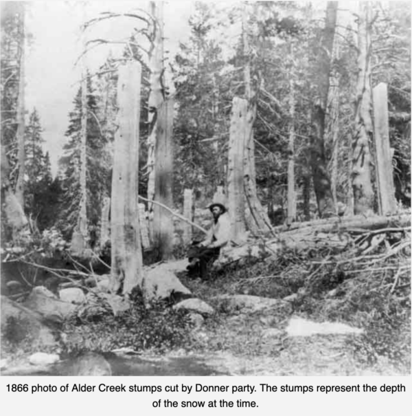 Alder Creek, site of the Donner Camp, in 1866